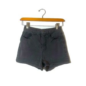 Talula Gray/Black High Waisted Jean Shorts Size 0